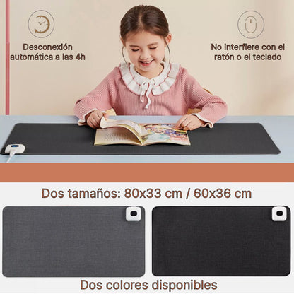 Alfombra calefactora para escritorio